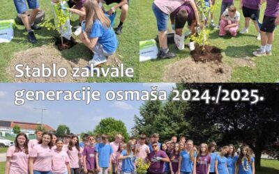 Stablo zahvale generacije osmaša 2024./2025.